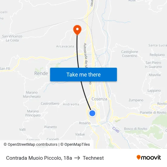 Muoio Piccolo District, 18a to Technest map