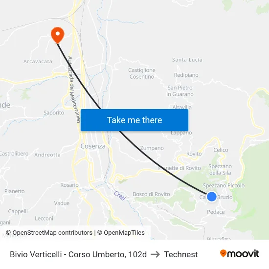 Verticelli Junction - Umberto Avenue, 102d to Technest map