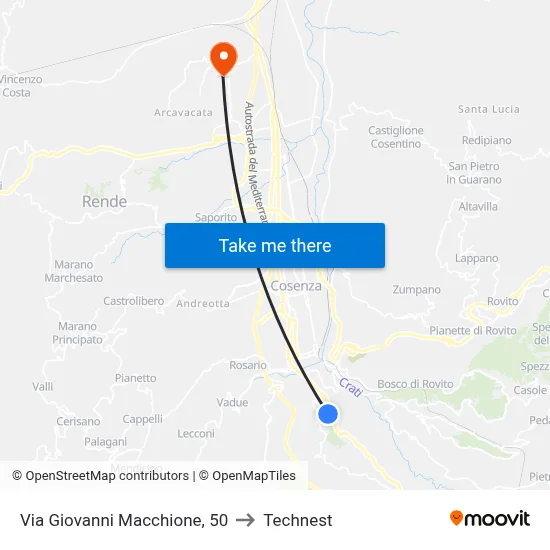 Giovanni Macchione Street, 50 to Technest map