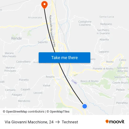 Giovanni Macchione Street, 24 to Technest map