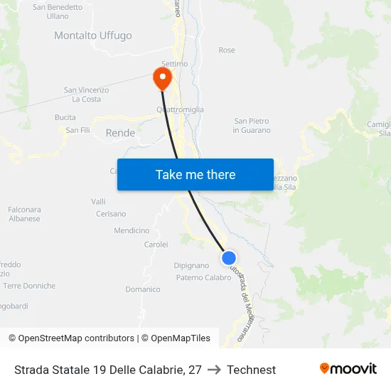State Road 19 of Calabrie, 27 to Technest map