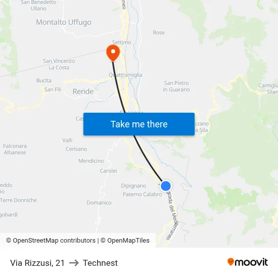 Via Rizzusi, 21 to Technest map