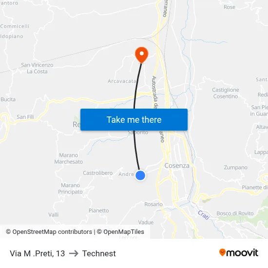 M. Preti Street, 13 to Technest map