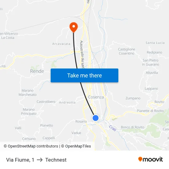 Fiume Street, 1 to Technest map