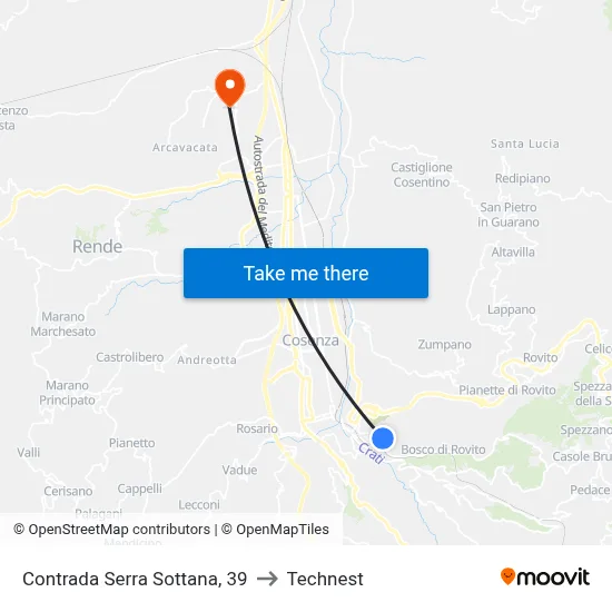Serra Sottana District, 39 to Technest map