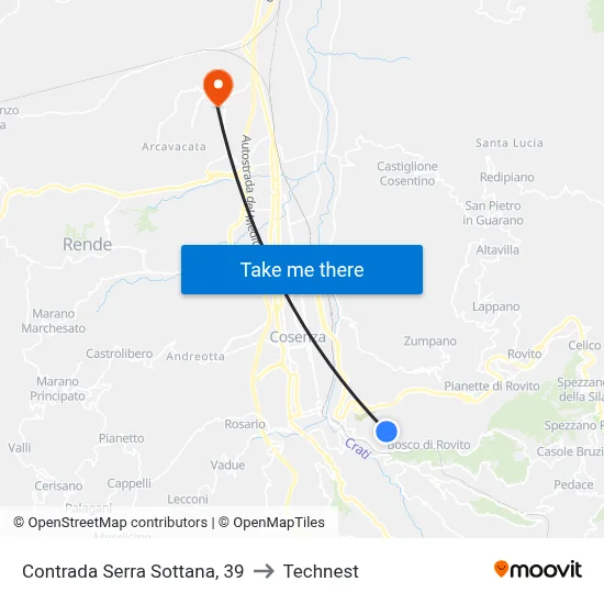 Serra Sottana District, 39 to Technest map