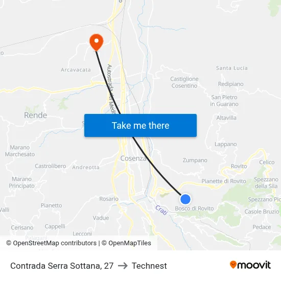 Serra Sottana District, 27 to Technest map