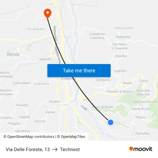 Forest Street, 13 to Technest map