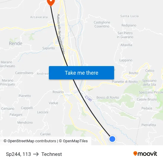 Provincial Road 244, 113 to Technest map
