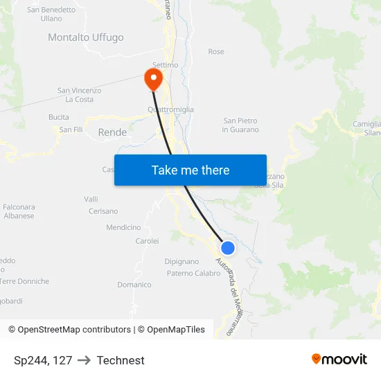 Provincial Road 244, 127 to Technest map