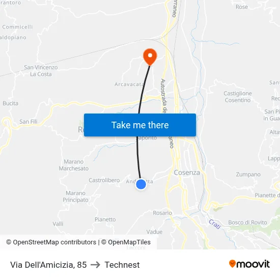 Friendship Street, 85 to Technest map