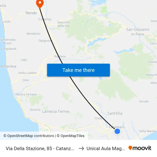 Station Street, 85 - Catanzaro to Unical Magna Hall map