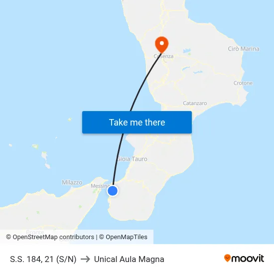 State Road 184, 21 (S/N) to Unical Magna Hall map