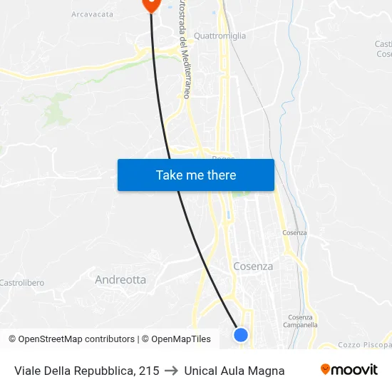 Republic Avenue, 215 to Unical Magna Hall map