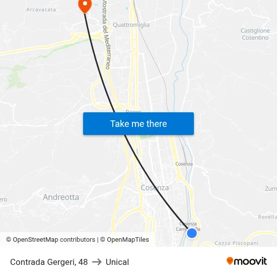 Gergeri District, 48 to Unical map