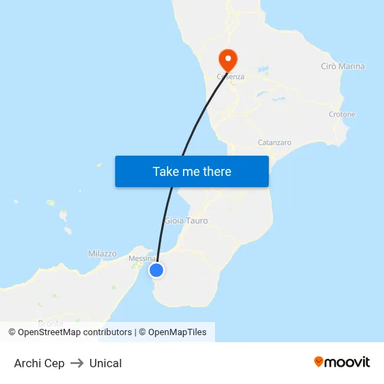 Archi CEP to Unical map