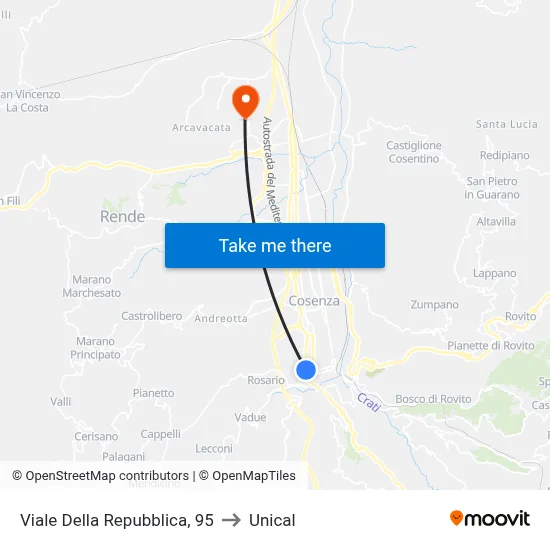 Republic Avenue, 95 to Unical map