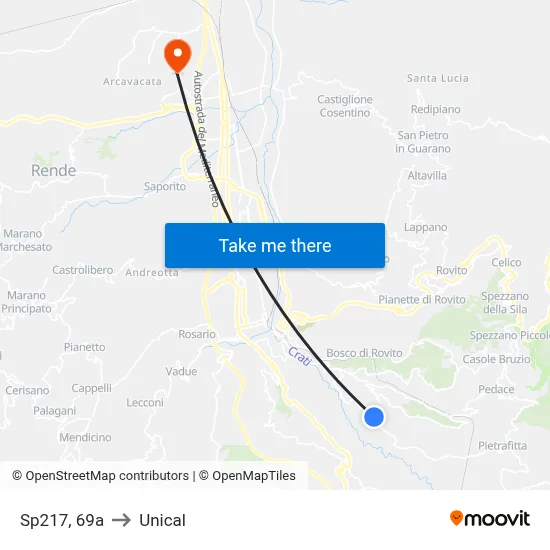 Sp217, 69a to Unical map