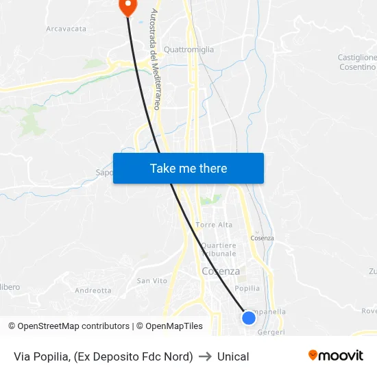 Popilia Street (Ex FDC North Depot) to Unical map