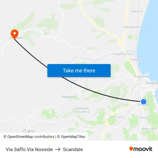 Saffo Street at Nosside Street to Scandale map