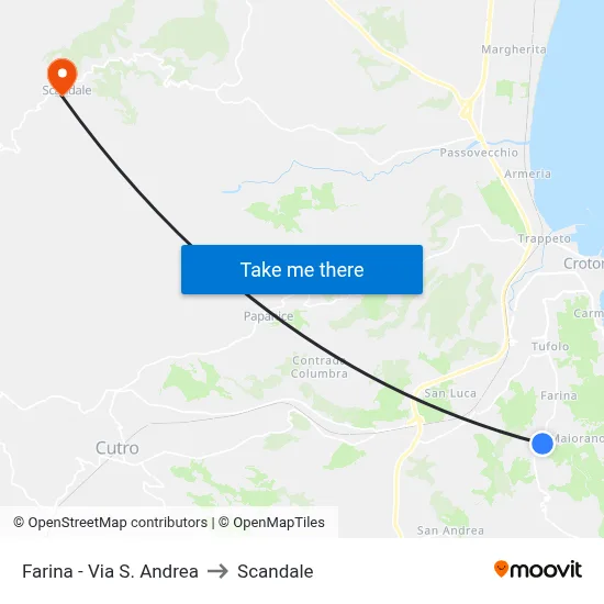 Farina - St. Andrew Street to Scandale map