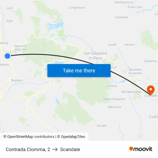 Ciomma District, 2 to Scandale map