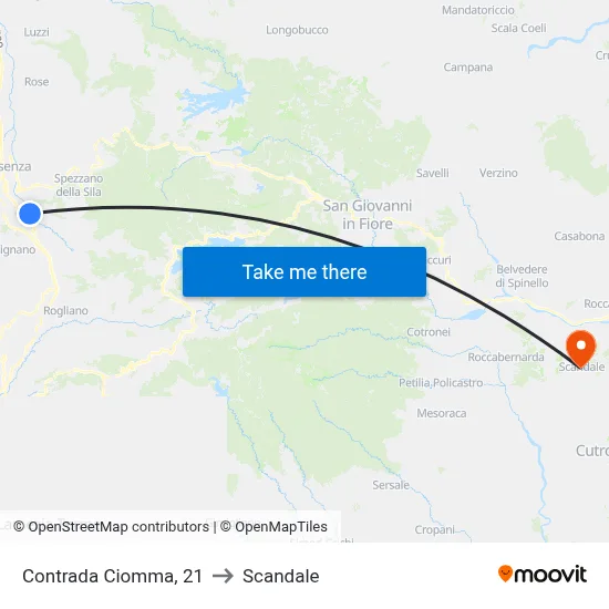 Ciomma District, 21 to Scandale map