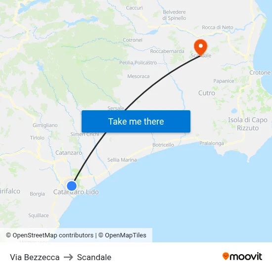 Bezzecca Street to Scandale map