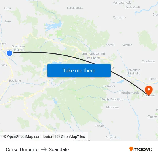Umberto Avenue to Scandale map