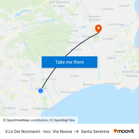 Norman Avenue - New Road Intersection to Santa Severina map
