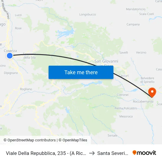Republic Avenue, 235 - (On Request) to Santa Severina map