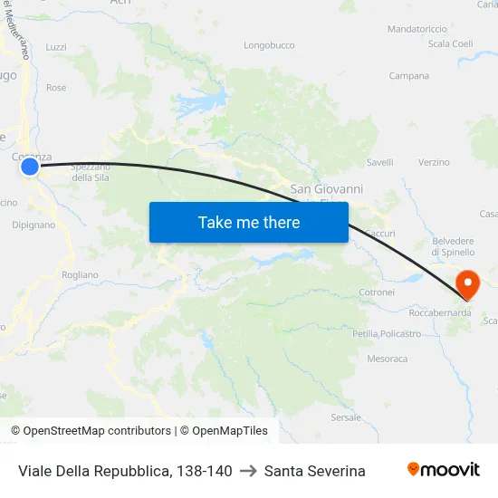 Republic Avenue, 138-140 to Santa Severina map
