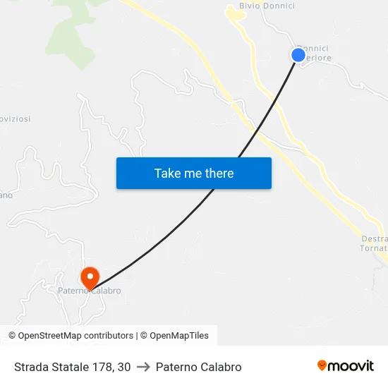State Road 178, 30 to Paterno Calabro map