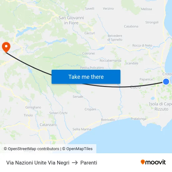 United Nations Street Negri Street to Parenti map