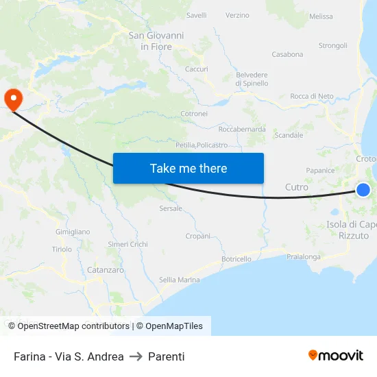 Farina - St. Andrew Street to Parenti map