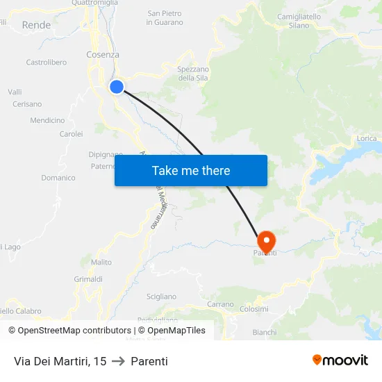 Martyrs Street, 15 to Parenti map