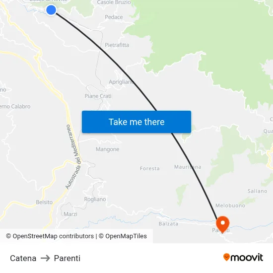 Chain to Parenti map