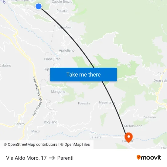 Aldo Moro Street, 17 to Parenti map