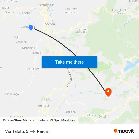 Talete Street, 5 to Parenti map