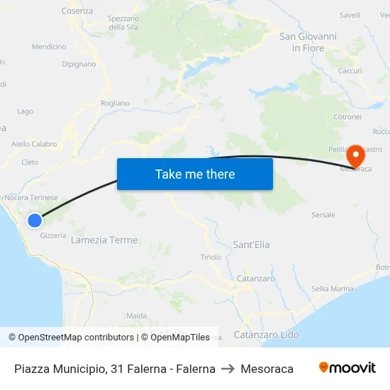 Town Hall Square, 31 Falerna - Falerna to Mesoraca map