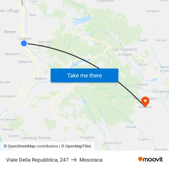 Republic Avenue, 247 to Mesoraca map