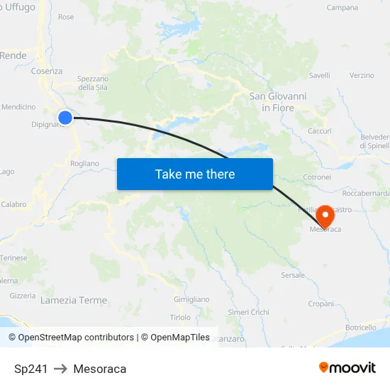 Sp241 to Mesoraca map