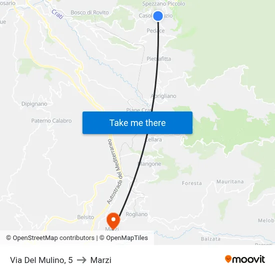 Mill Street, 5 to Marzi map