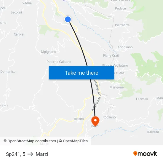 Sp241, 5 to Marzi map