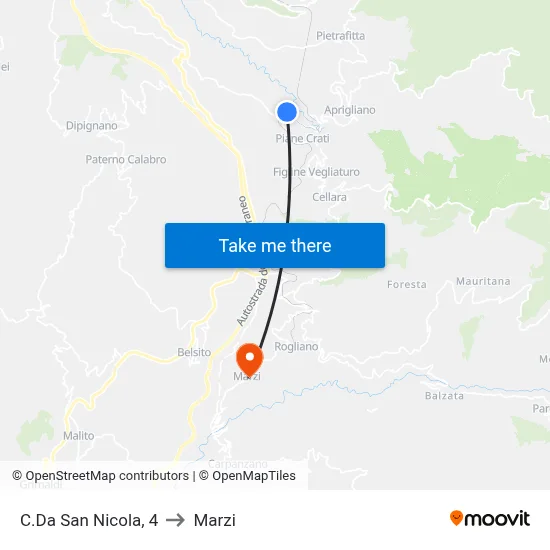 San Nicola District, 4 to Marzi map