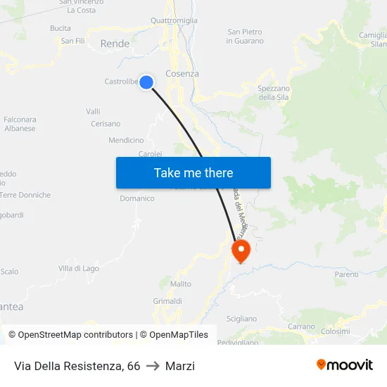 Resistance Street, 66 to Marzi map