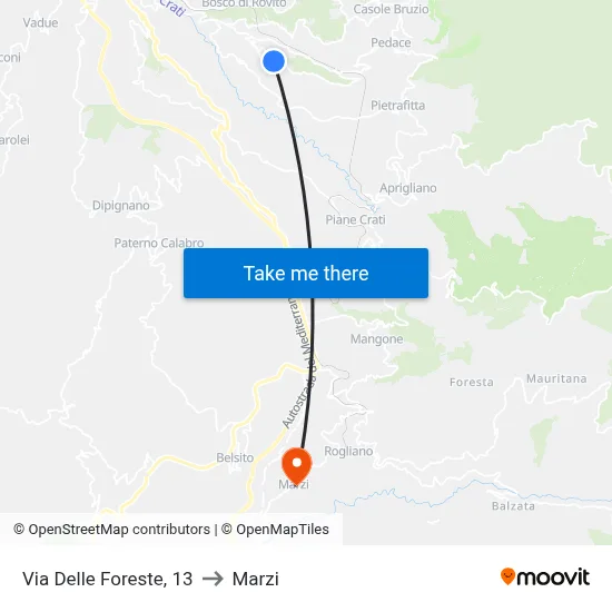 Forest Street, 13 to Marzi map