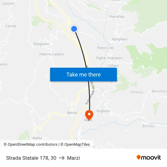 State Road 178, 30 to Marzi map