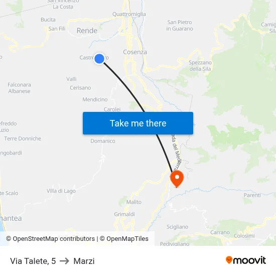 Talete Street, 5 to Marzi map