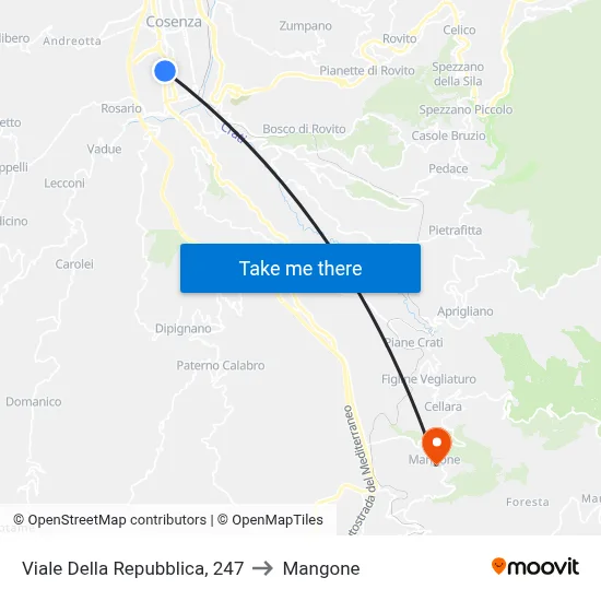 Republic Avenue, 247 to Mangone map